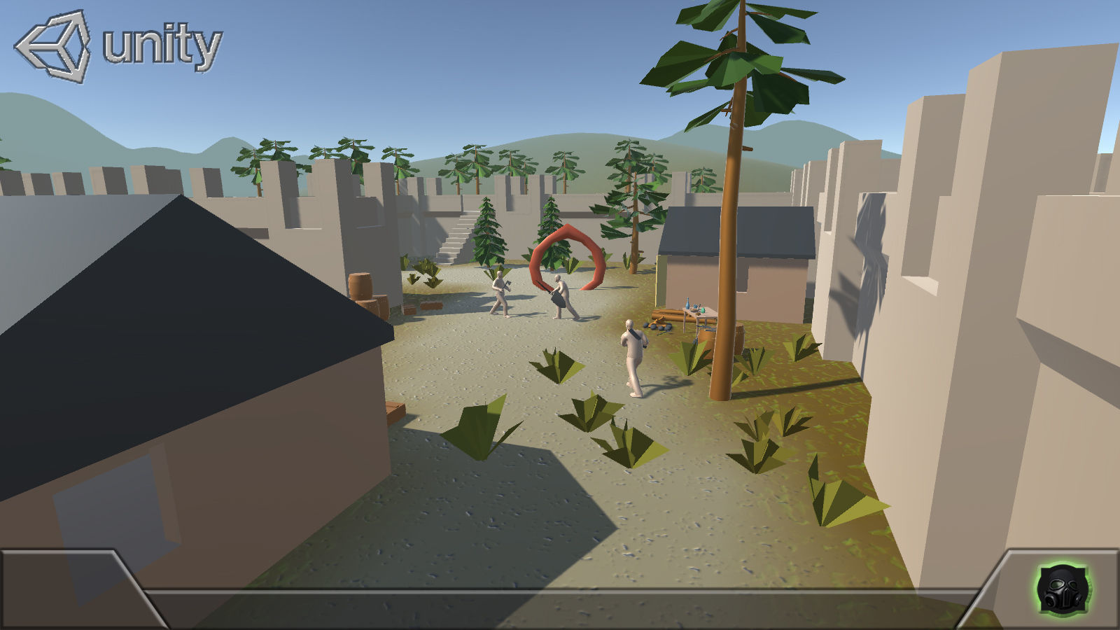 Game concept blockout Pack Free low-poly 3D model_16