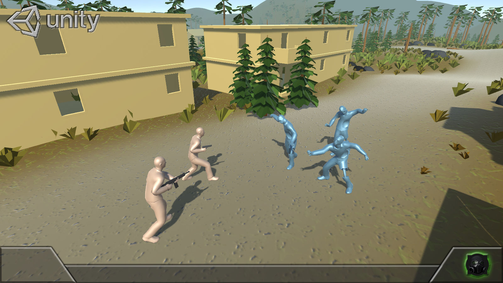 Game concept blockout Pack Free low-poly 3D model_3