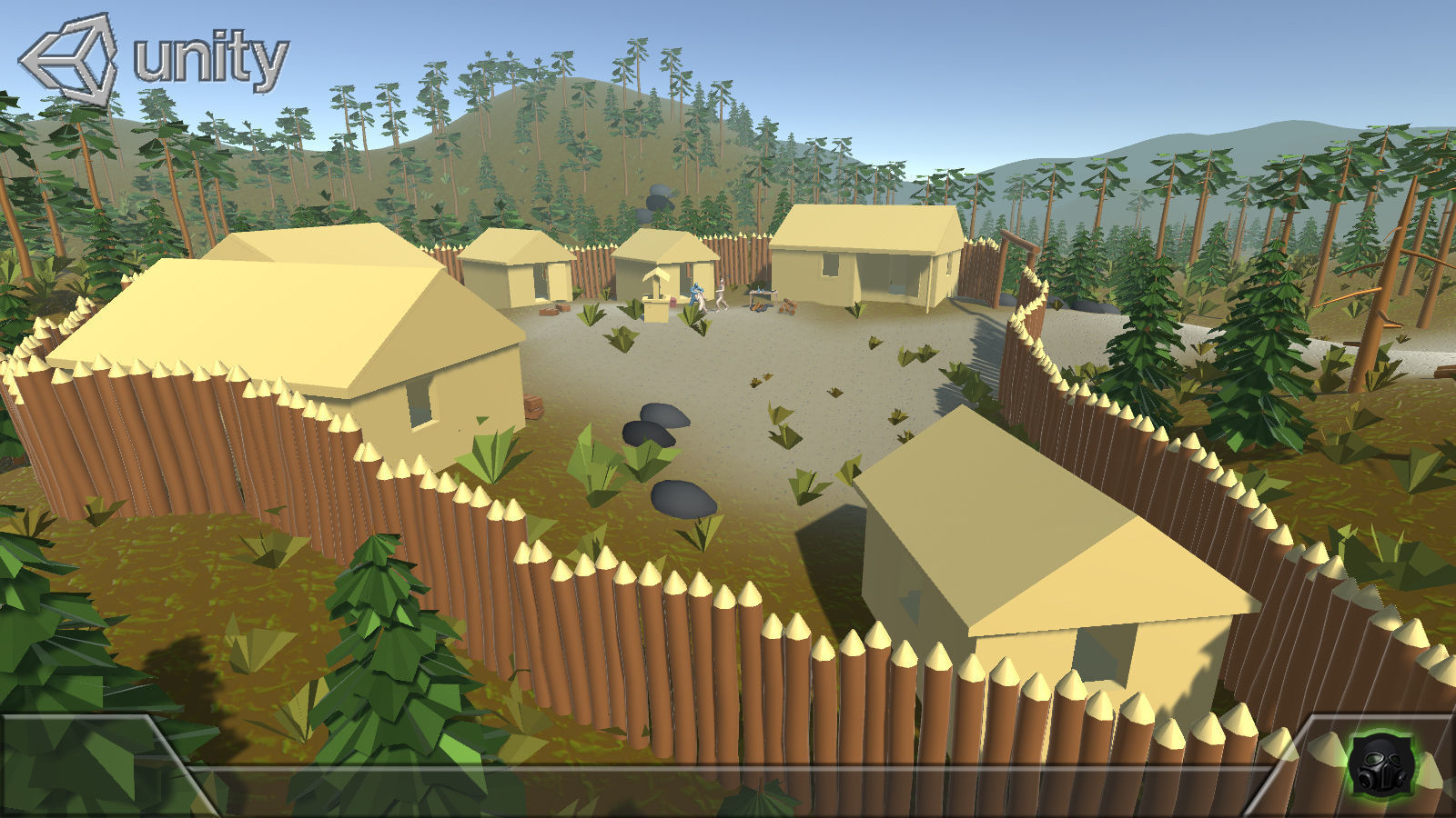 Game concept blockout Pack Free low-poly 3D model_1