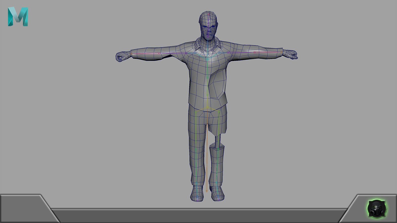 Game concept blockout Pack Free low-poly 3D model_34