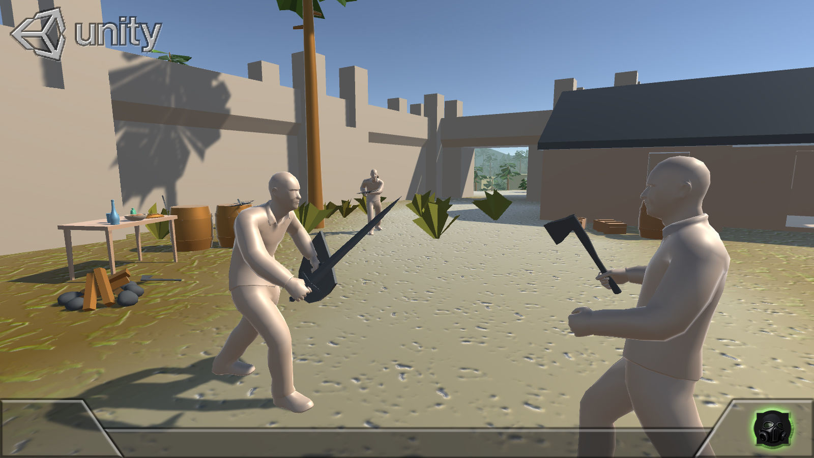 Game concept blockout Pack Free low-poly 3D model_5