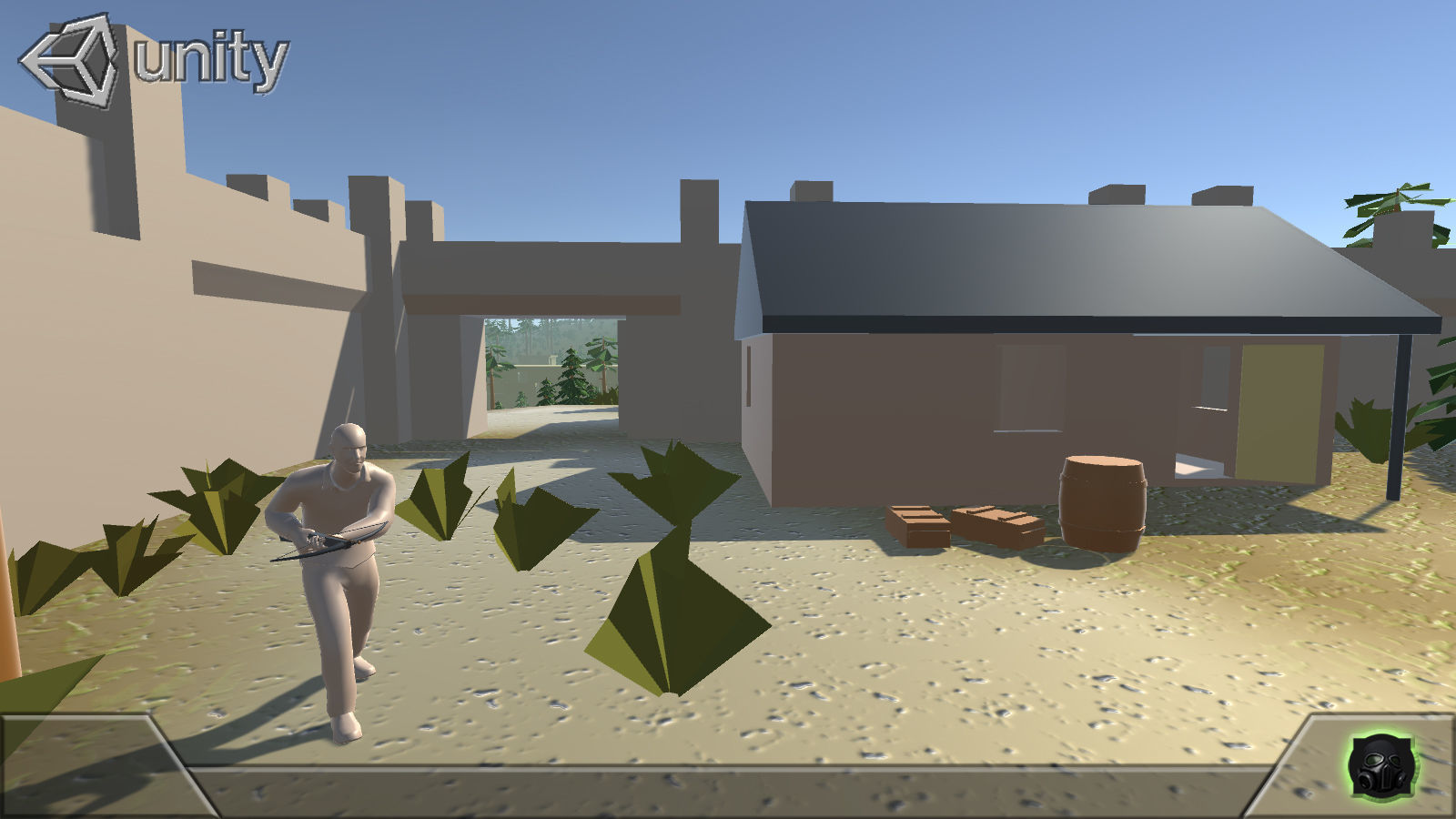 Game concept blockout Pack Free low-poly 3D model_7