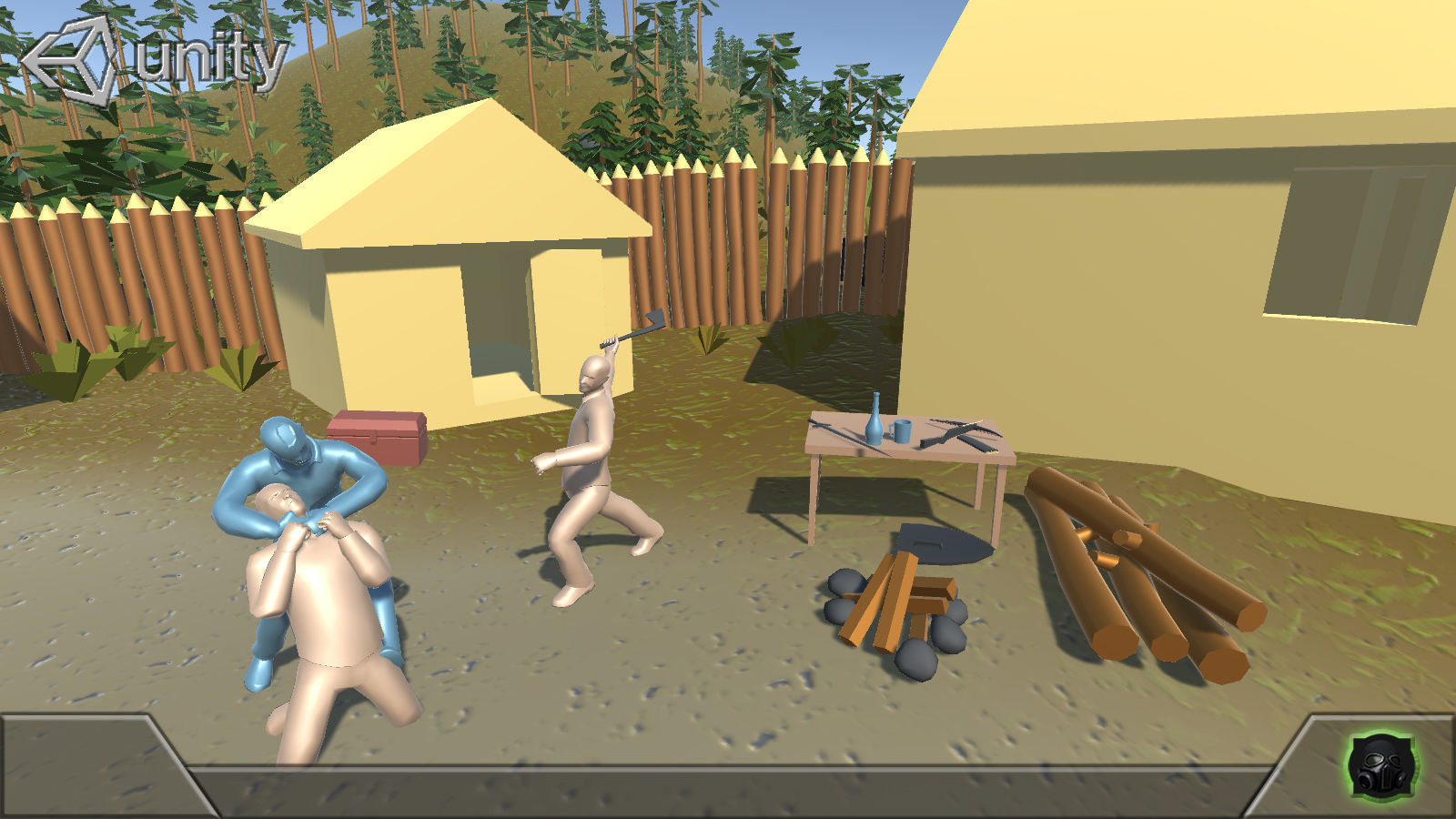 Game concept blockout Pack Free low-poly 3D model_12