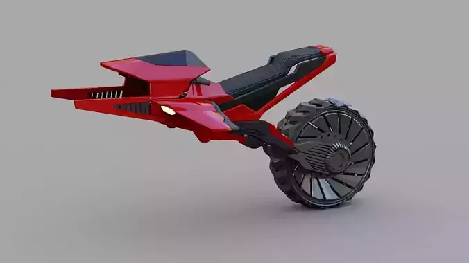 Sci-fi motorbike 