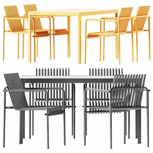 Tavolo Passepartout Table and Amalfi 015 Chair by Urbantime