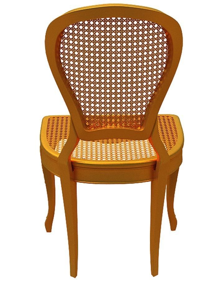 Classical Dining set Low-poly 3D model_17