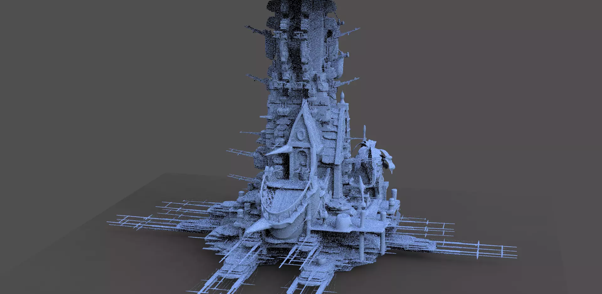 Samoan Island beach Sci fi Abode 4  3D model_0