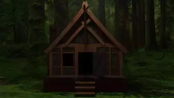 Cabin in woods