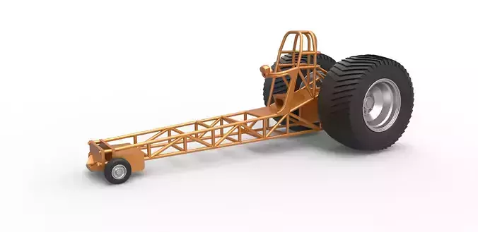 Pulling tractor chassis Scale 1 to 25