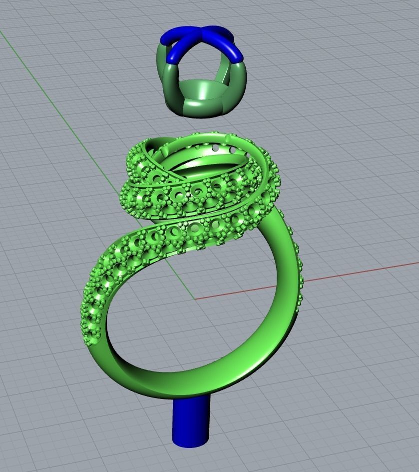 Trinity Ruban Diamond Ring 7-8mm 3D print model_11