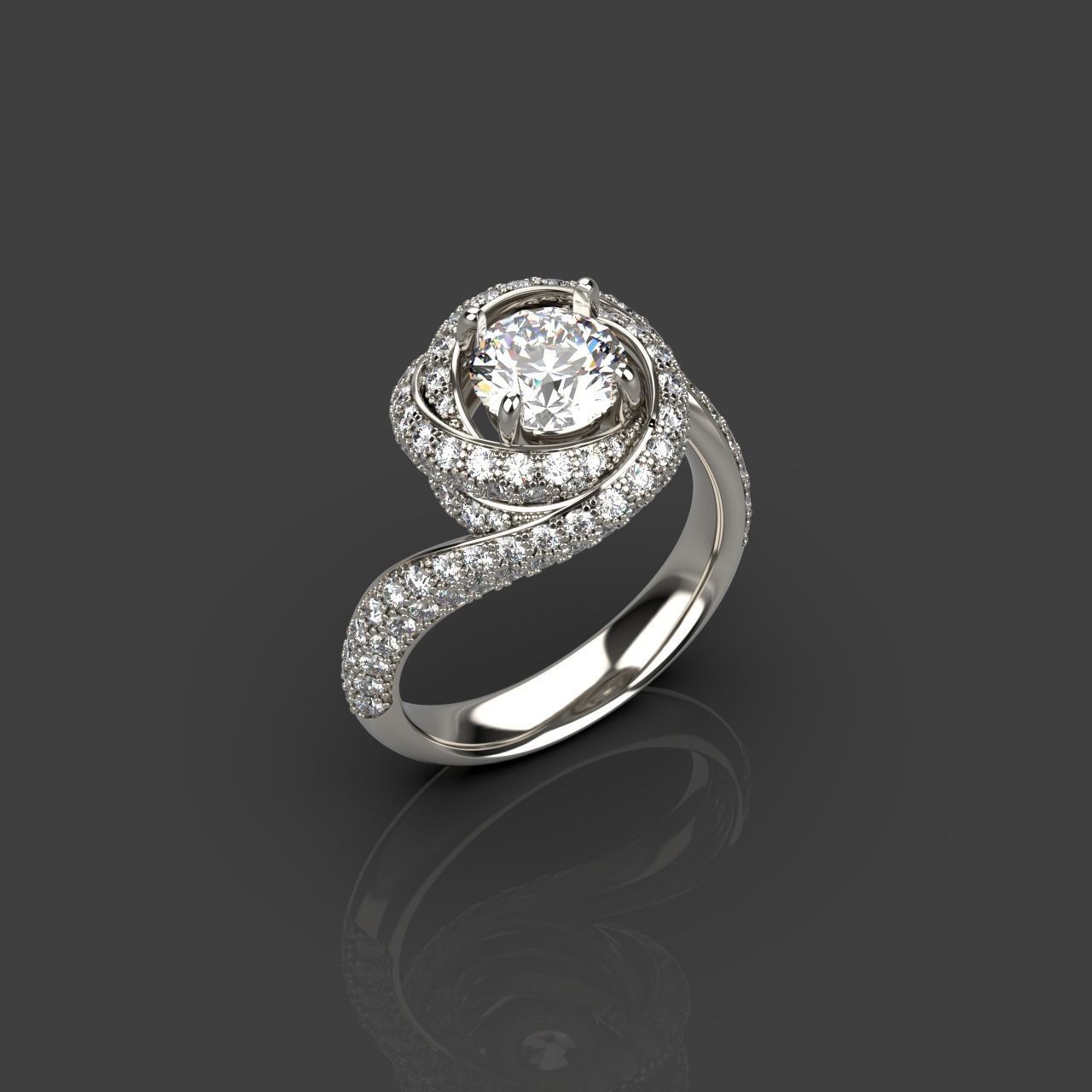 Trinity Ruban Diamond Ring 7-8mm 3D print model_7