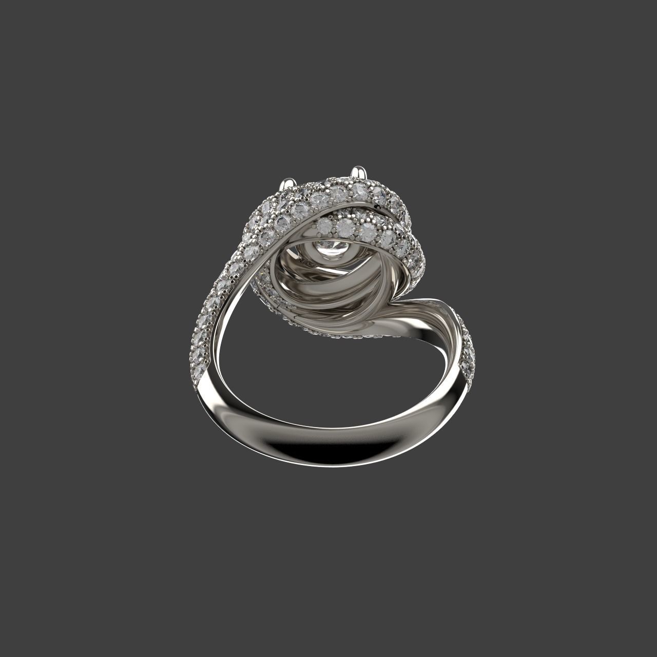 Trinity Ruban Diamond Ring 7-8mm 3D print model_5