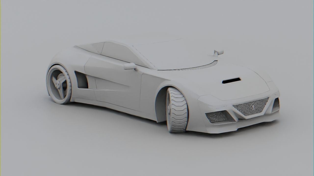 Sport car  Free 3D model_9
