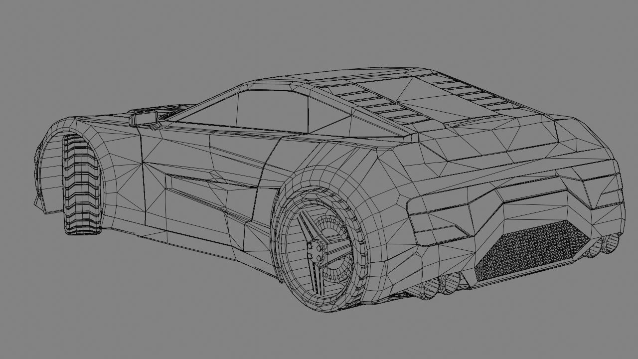 Sport car  Free 3D model_19