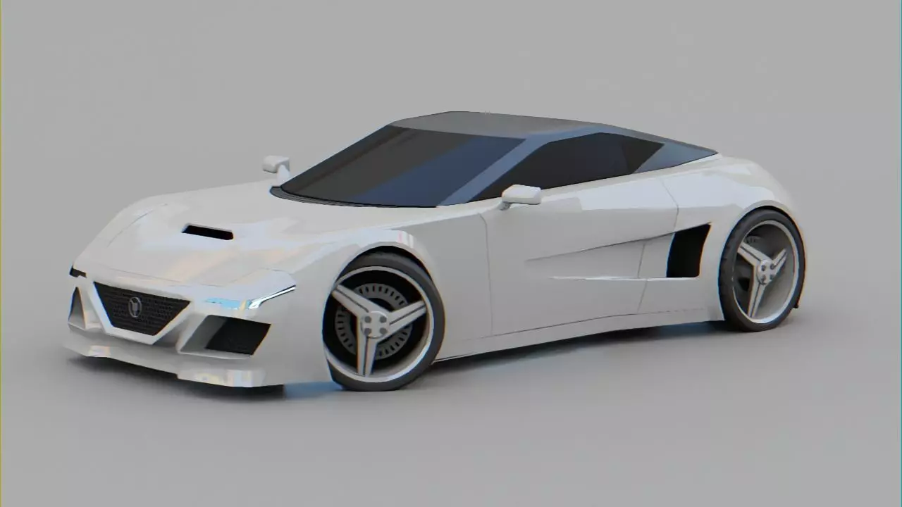 Sport car  Free 3D model_0