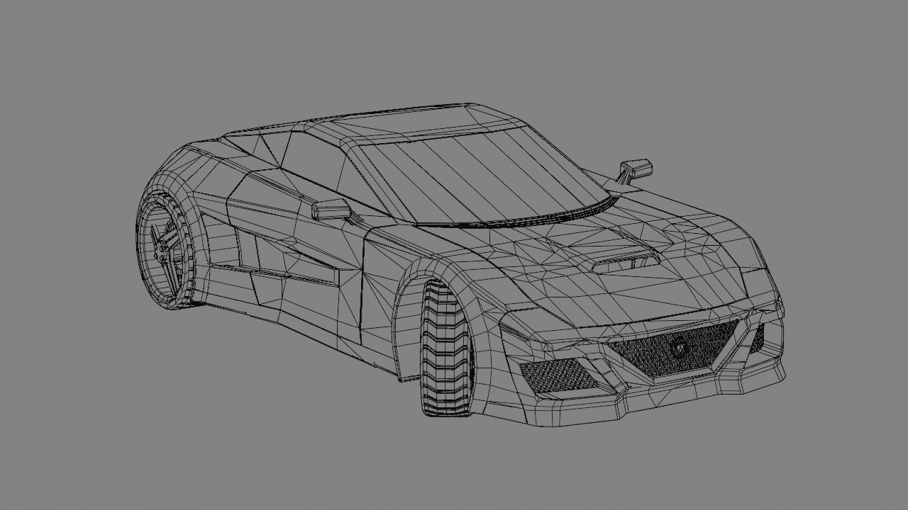 Sport car  Free 3D model_16