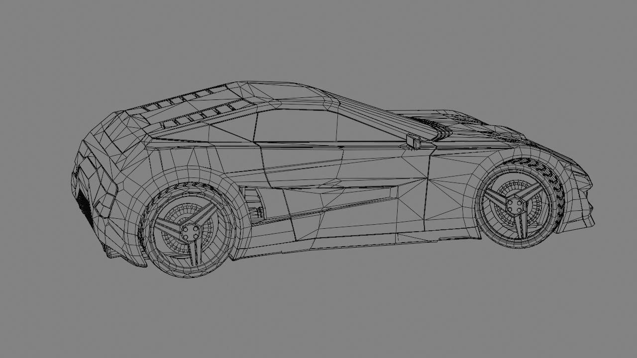 Sport car  Free 3D model_17