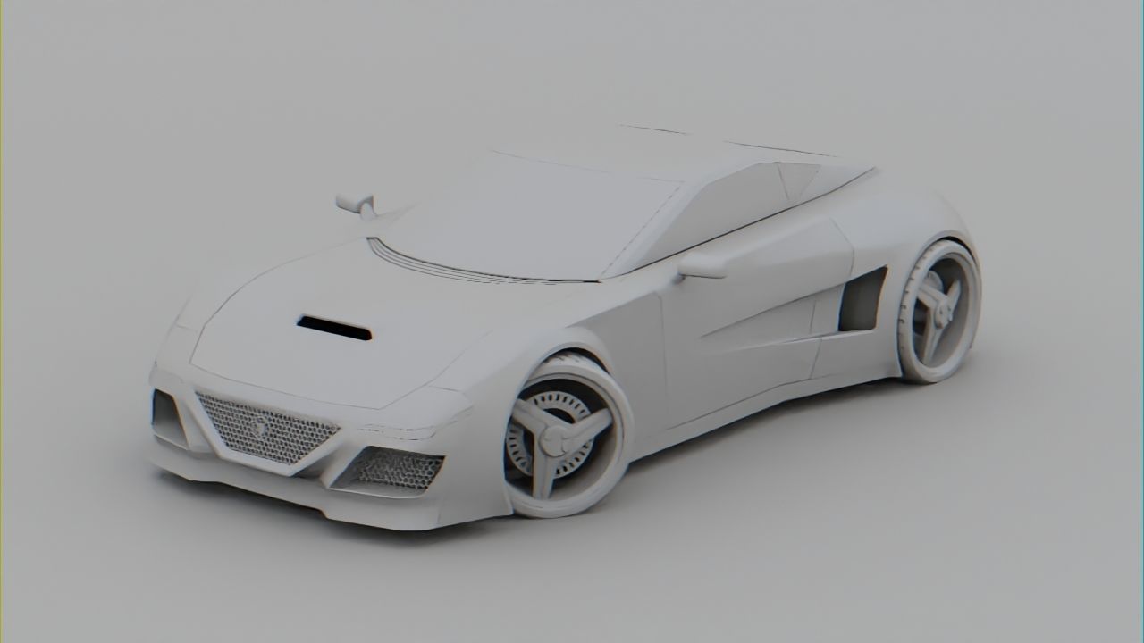 Sport car  Free 3D model_15