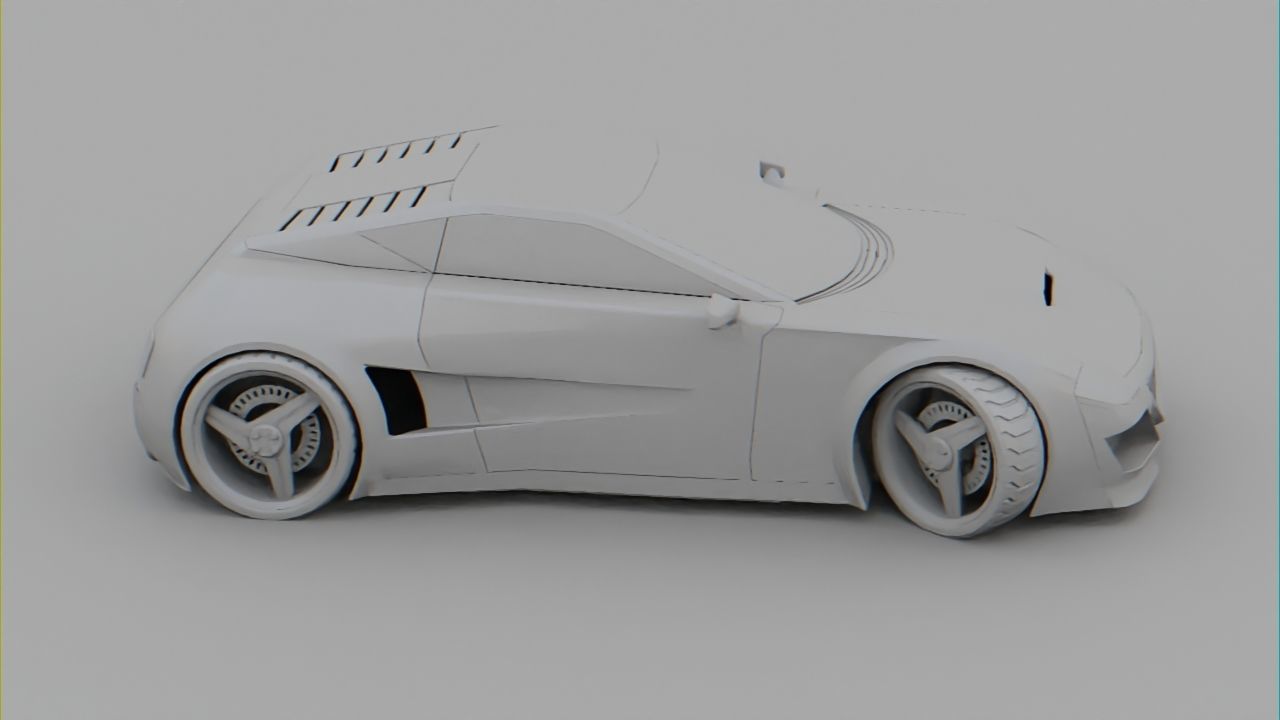 Sport car  Free 3D model_10