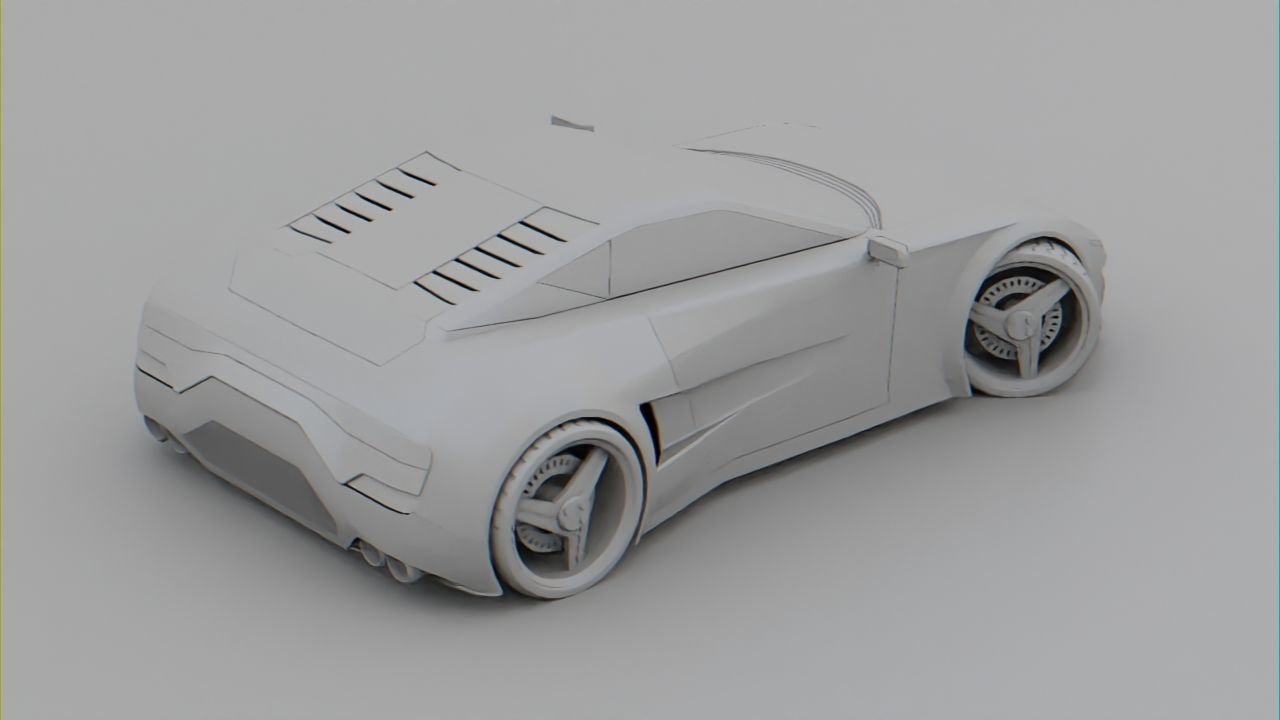 Sport car  Free 3D model_12