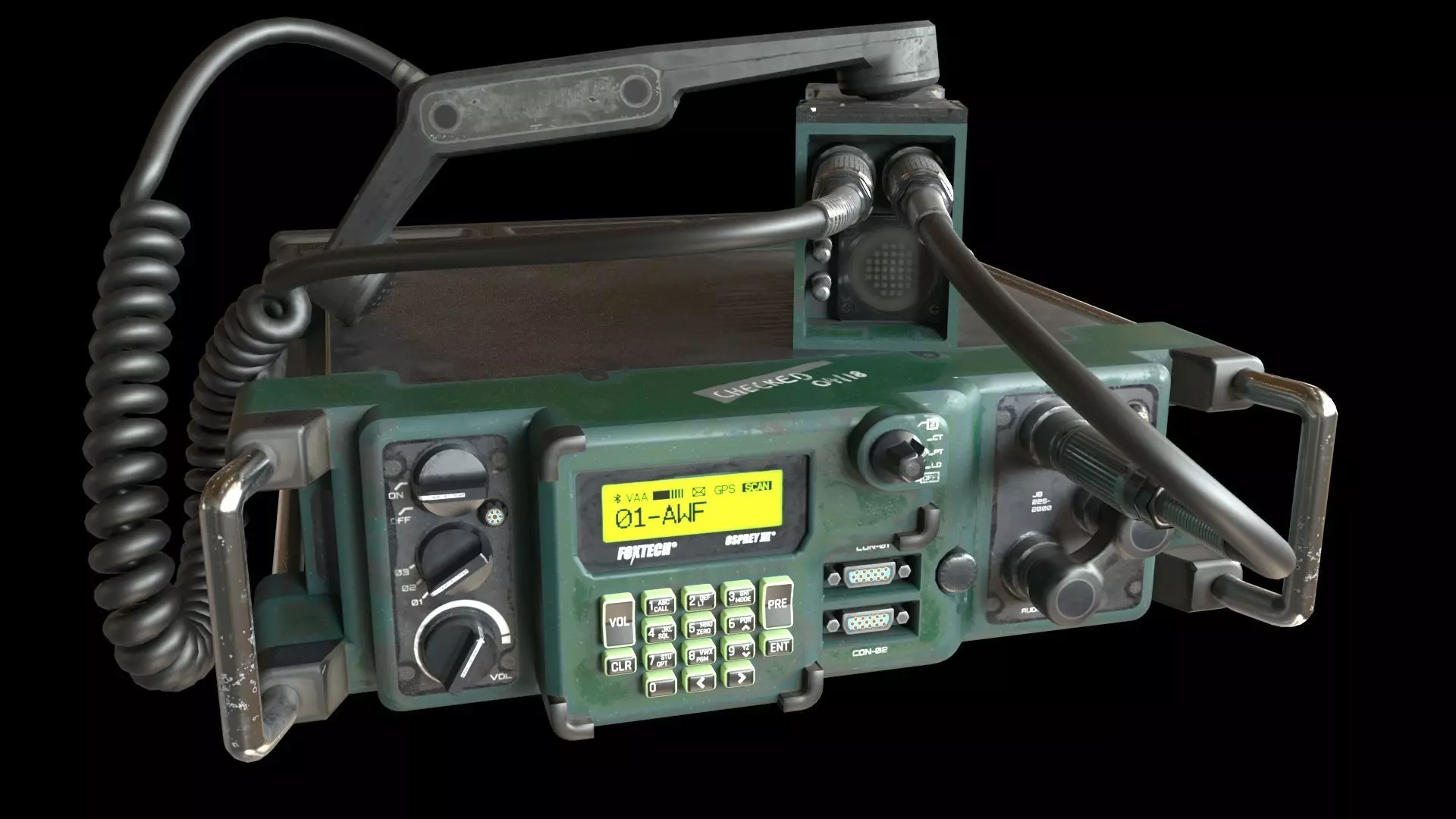military radio 3D model_0