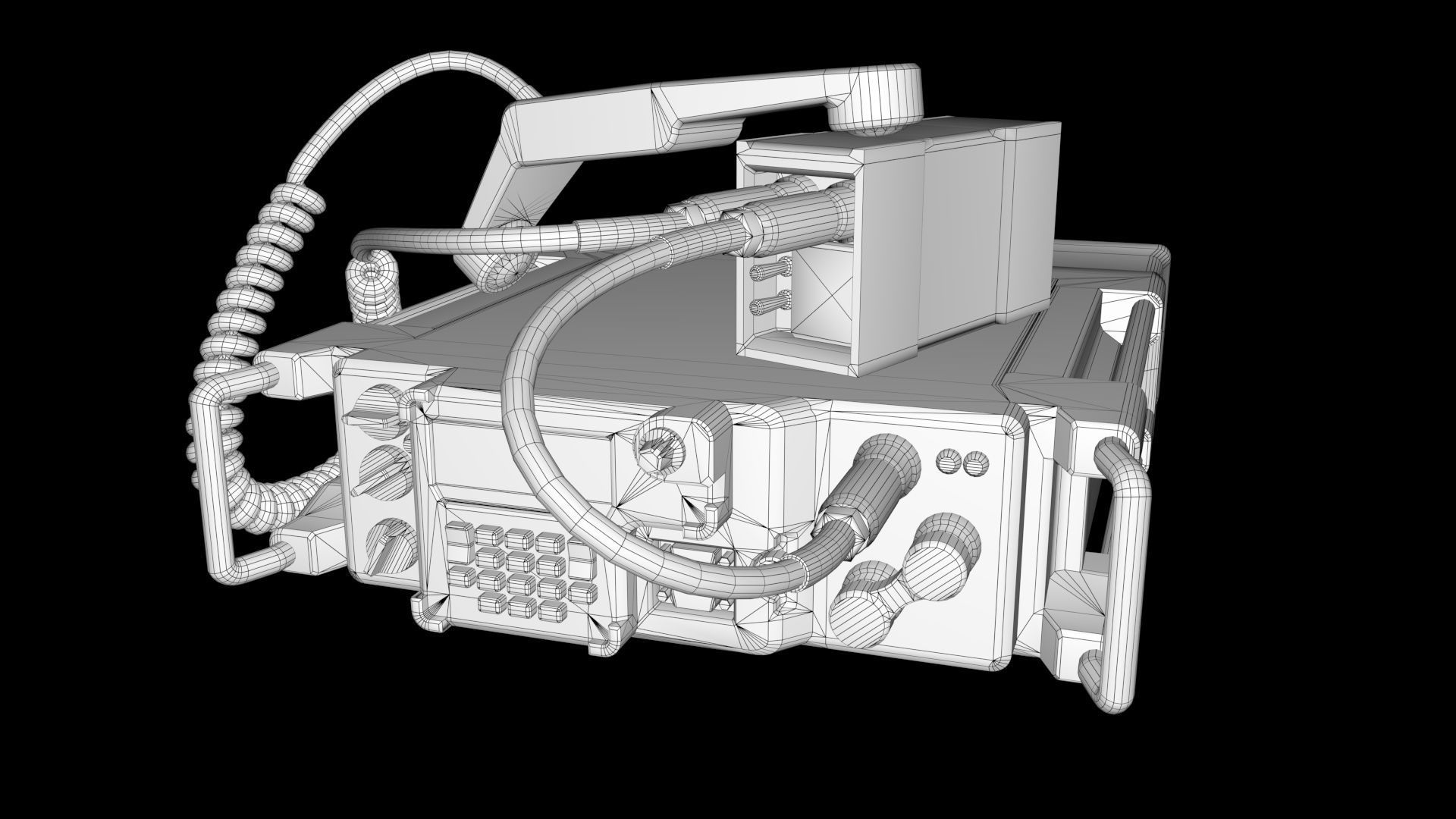 military radio 3D model_2