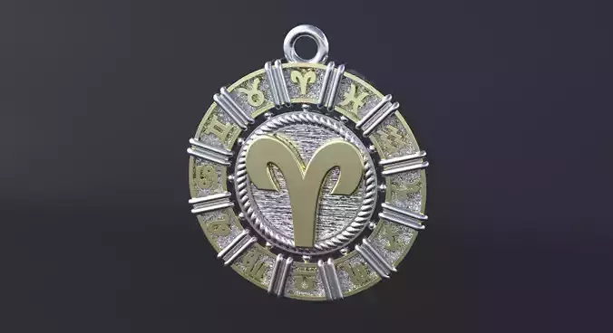 Zodiac symbol ARIES 3D print model 3D print model