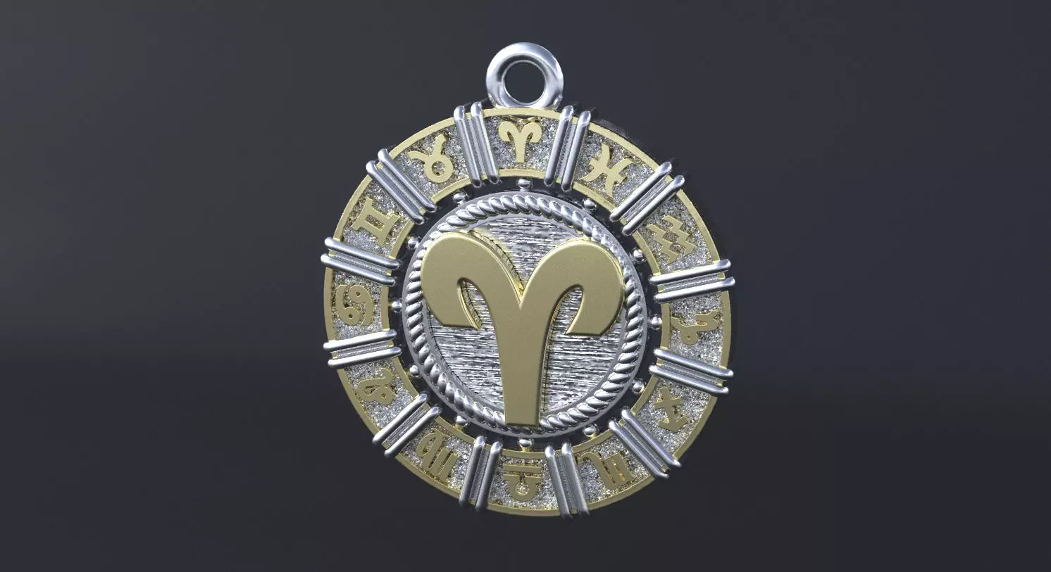 Zodiac symbol ARIES 3D print model 3D print model_0