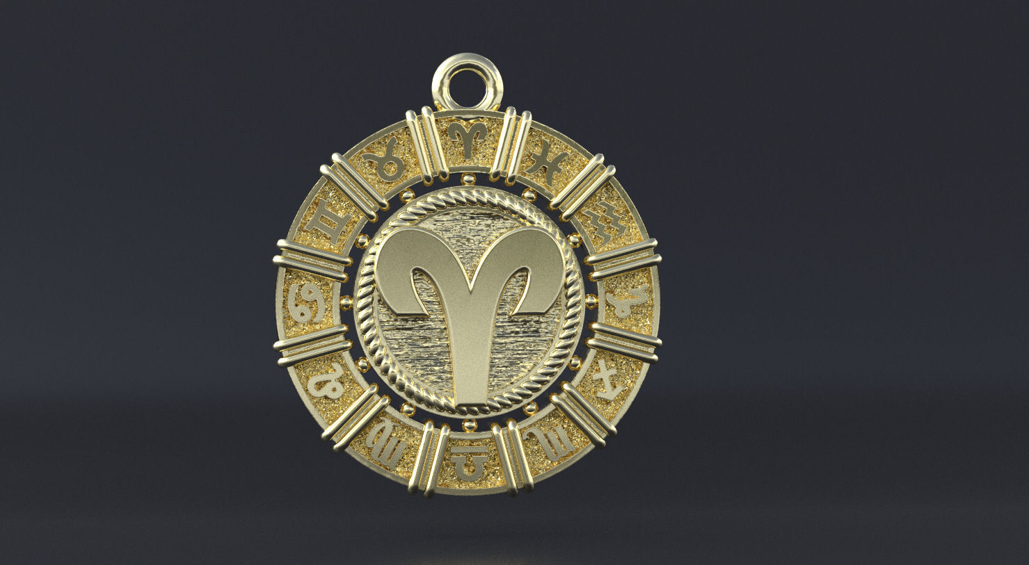 Zodiac symbol ARIES 3D print model 3D print model_2