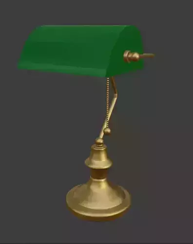 Enamel banker lamp