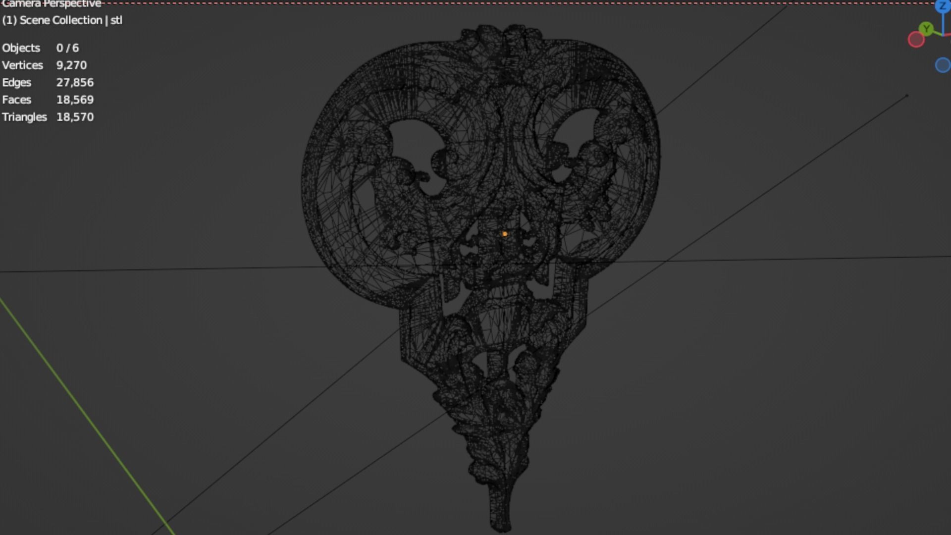 Classic decor ornament 135 3D model_7