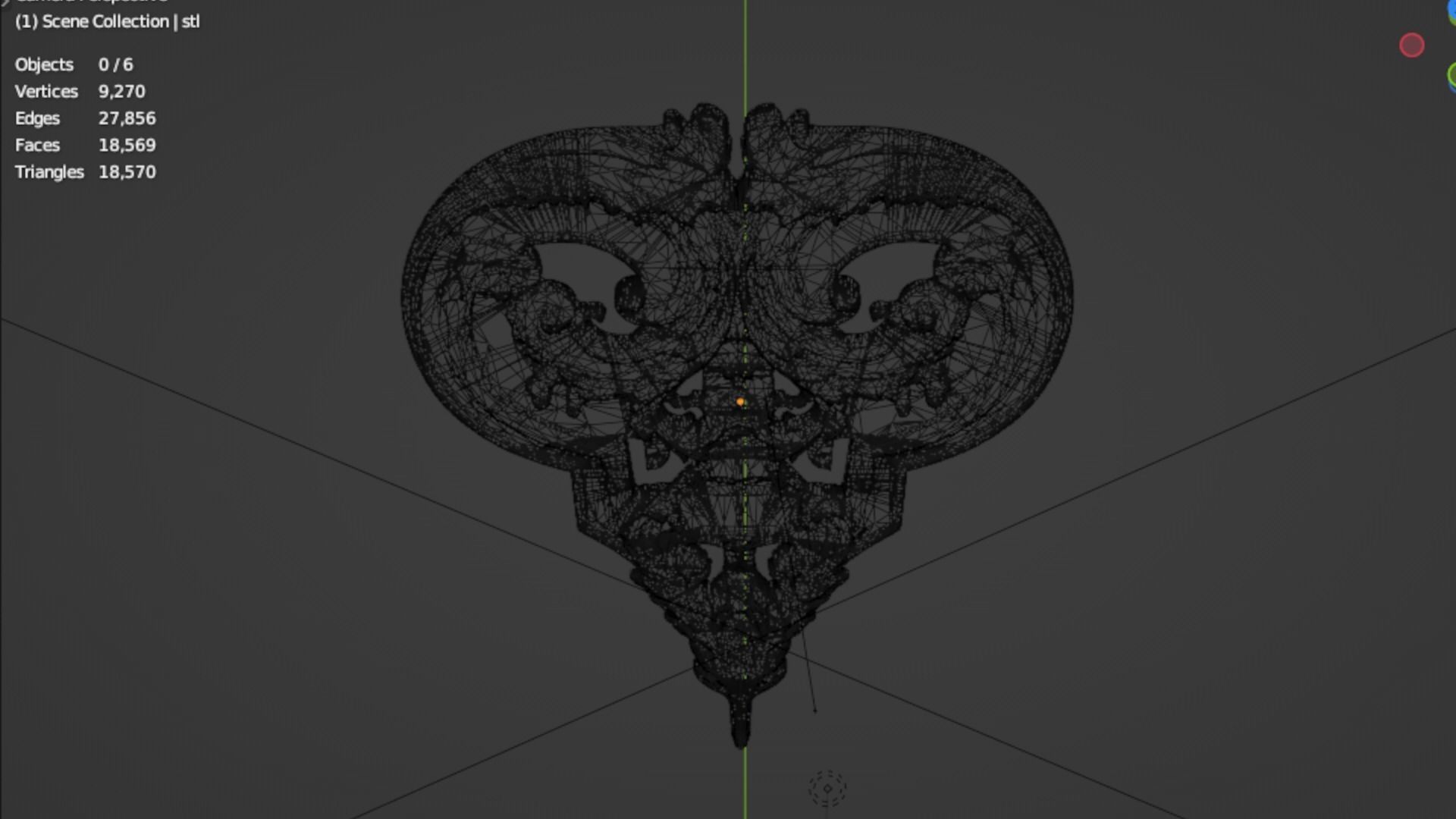 Classic decor ornament 135 3D model_5