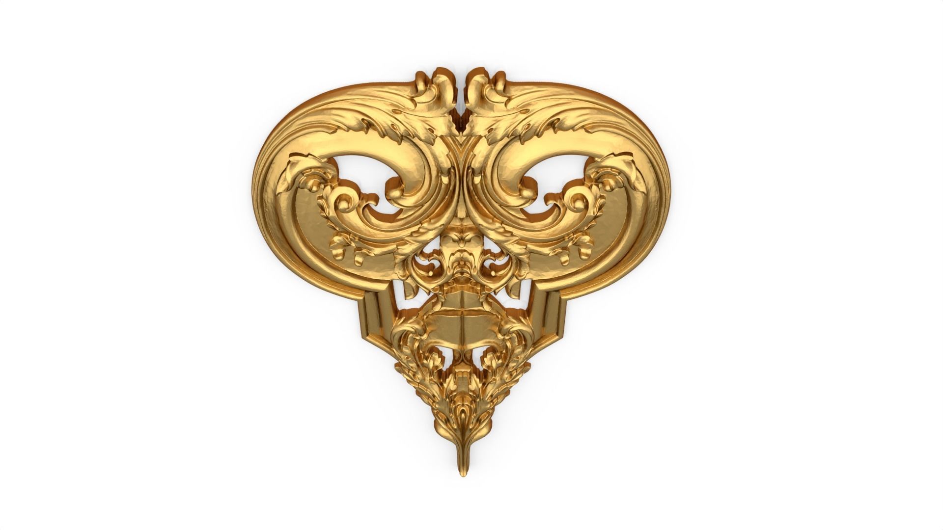 Classic decor ornament 135 3D model_4