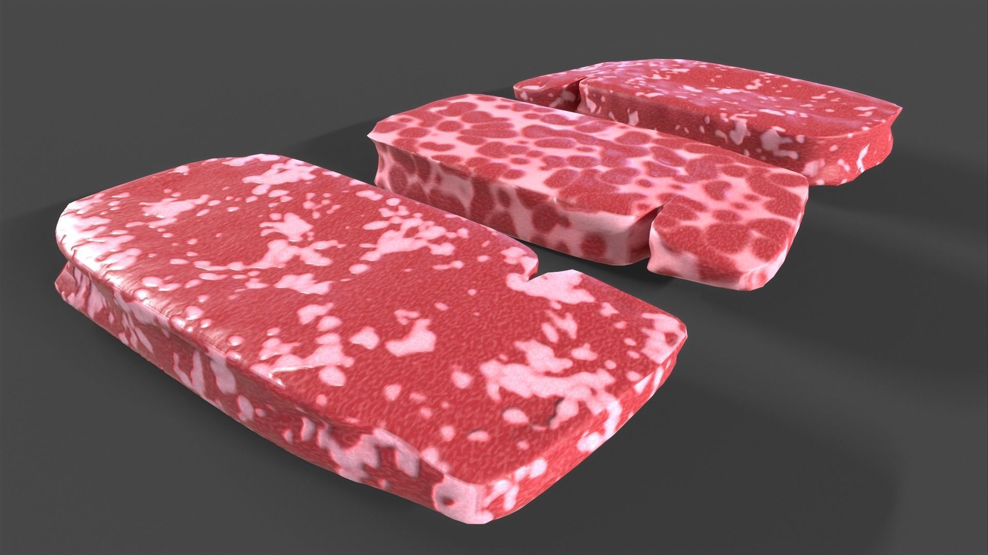 Beef Steak Low-poly 3D model_2