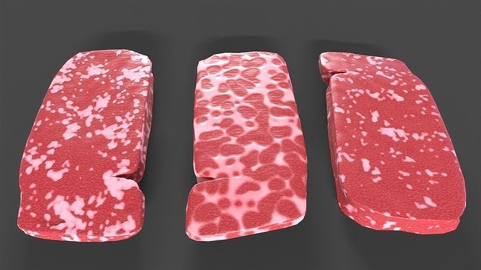 Beef Steak Low-poly 3D model
