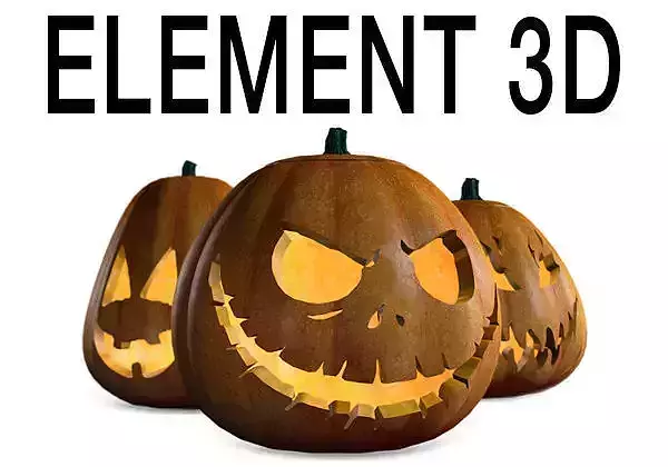 Halloween Pumpkins Pack for Element 3D