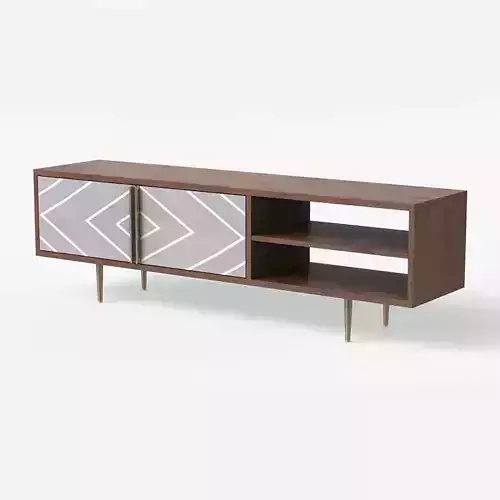 Toshi TV Stand in walnut wood