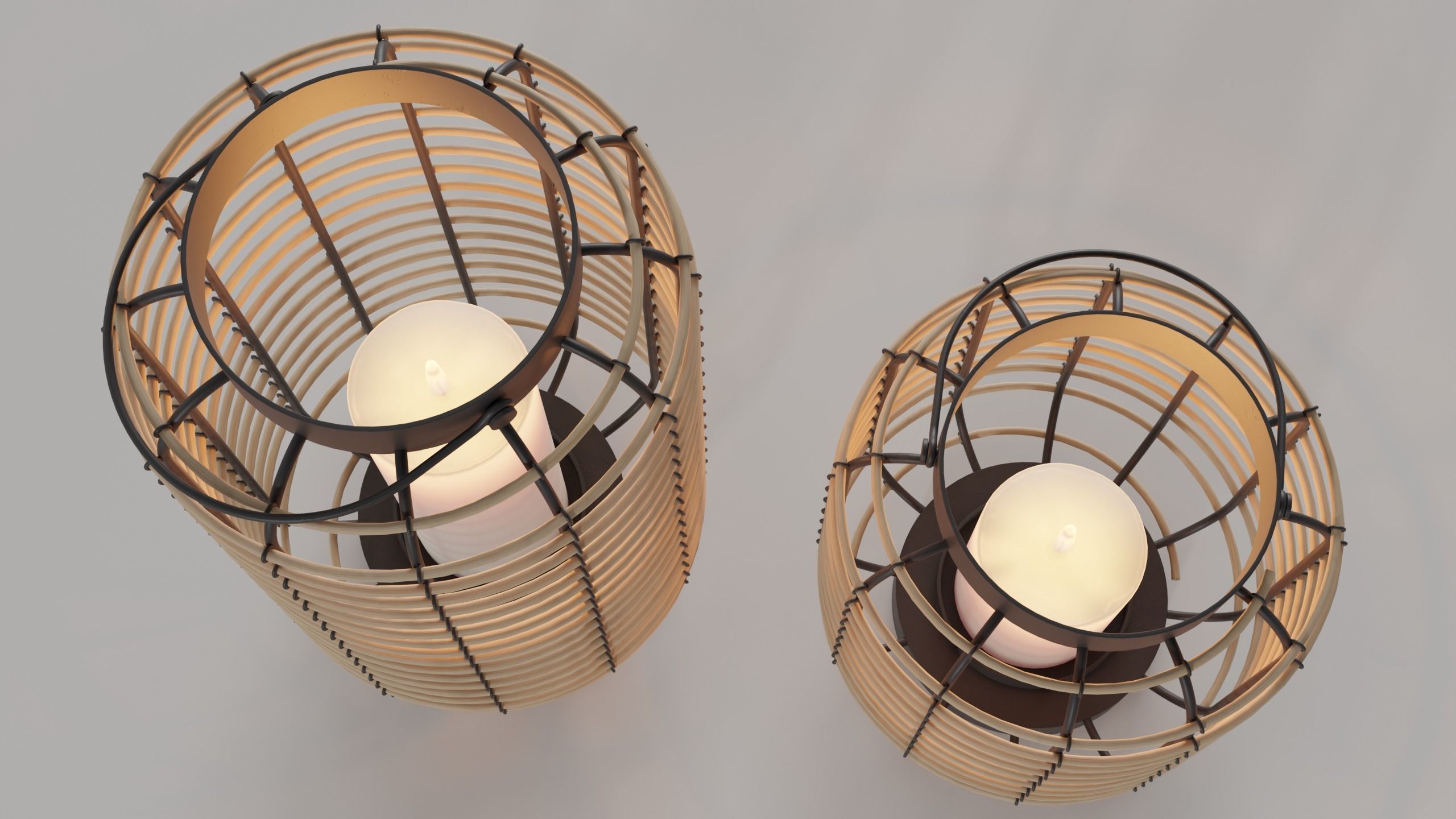 Modern outdoor lanterns 3D model_6