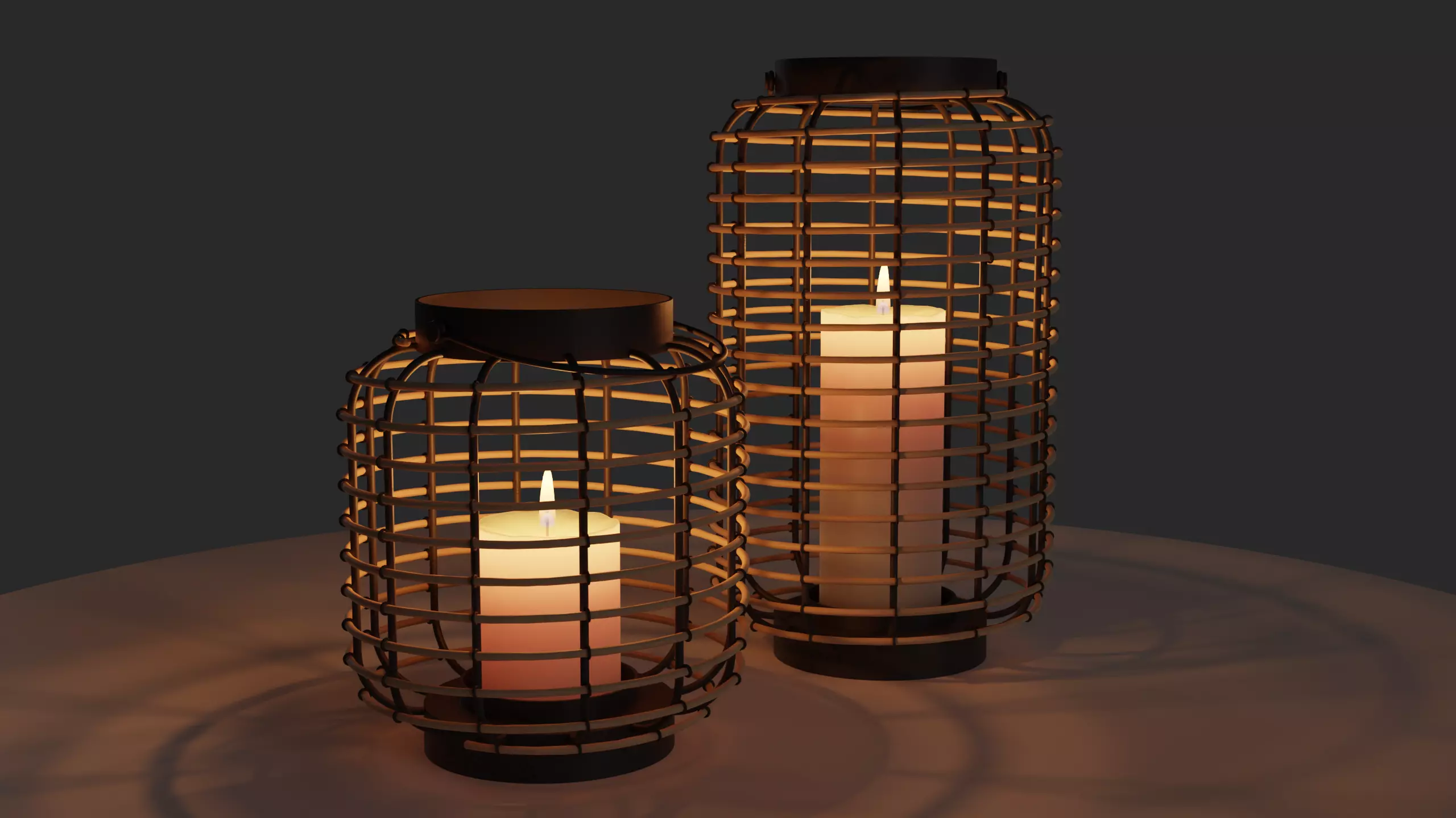 Modern outdoor lanterns 3D model_0