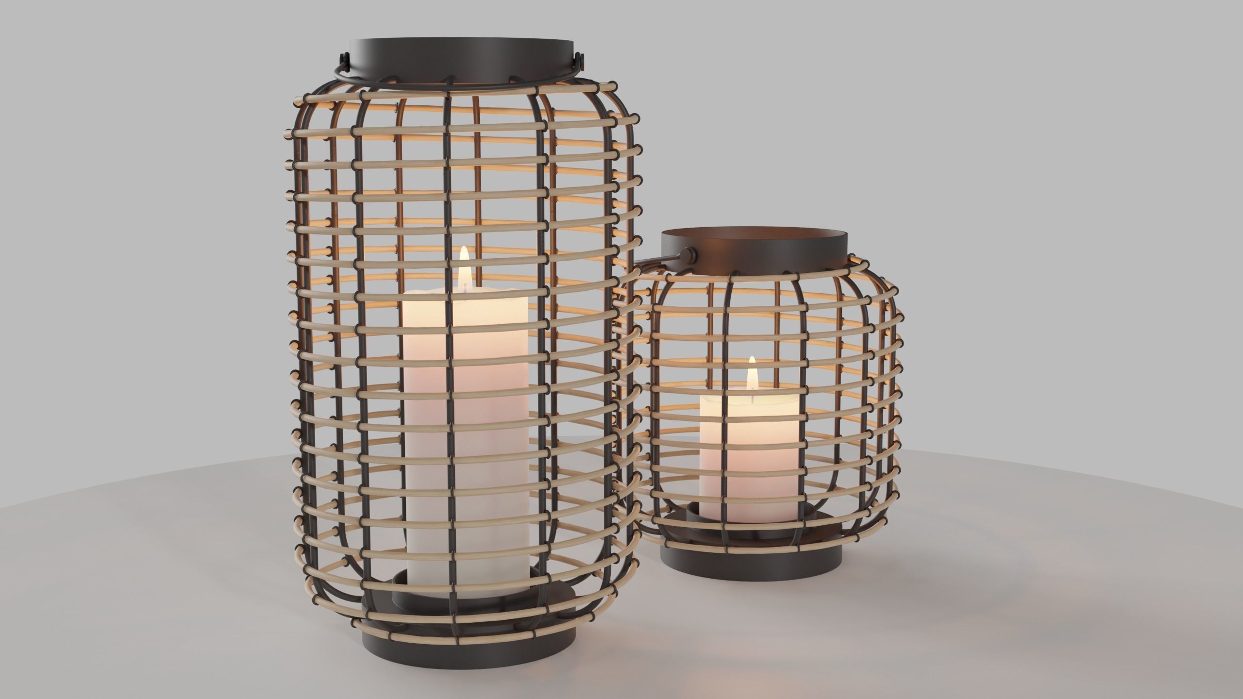 Modern outdoor lanterns 3D model_2