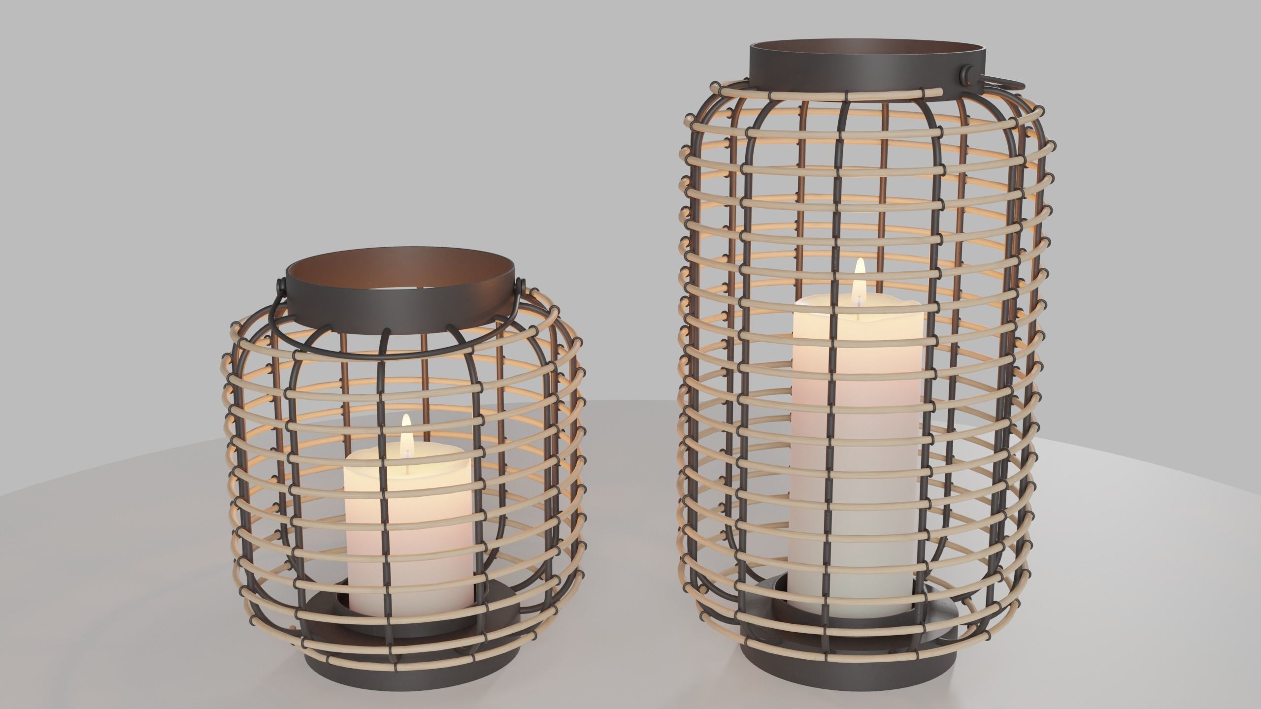 Modern outdoor lanterns 3D model_3