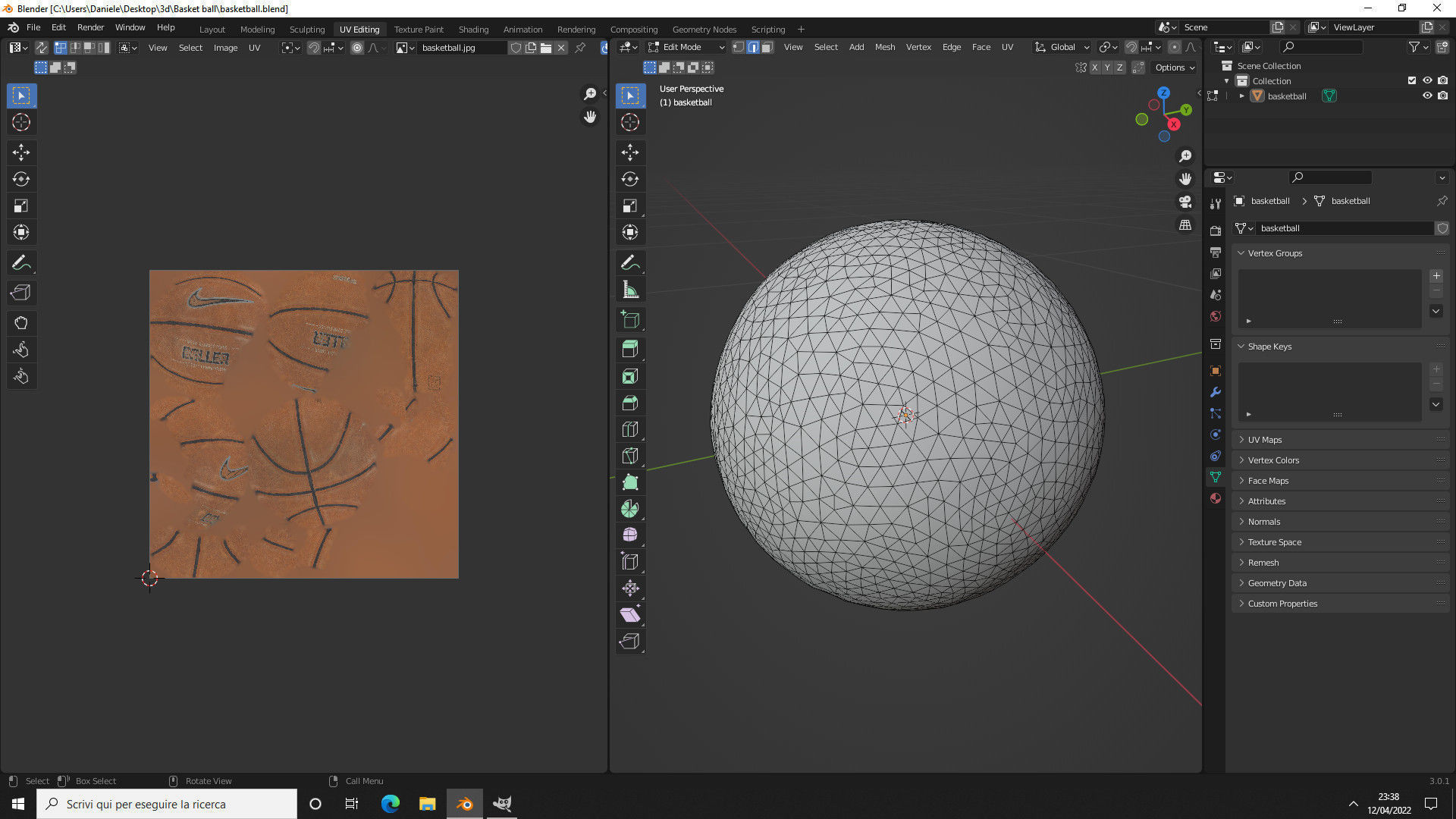 Basket ball 3D model_9