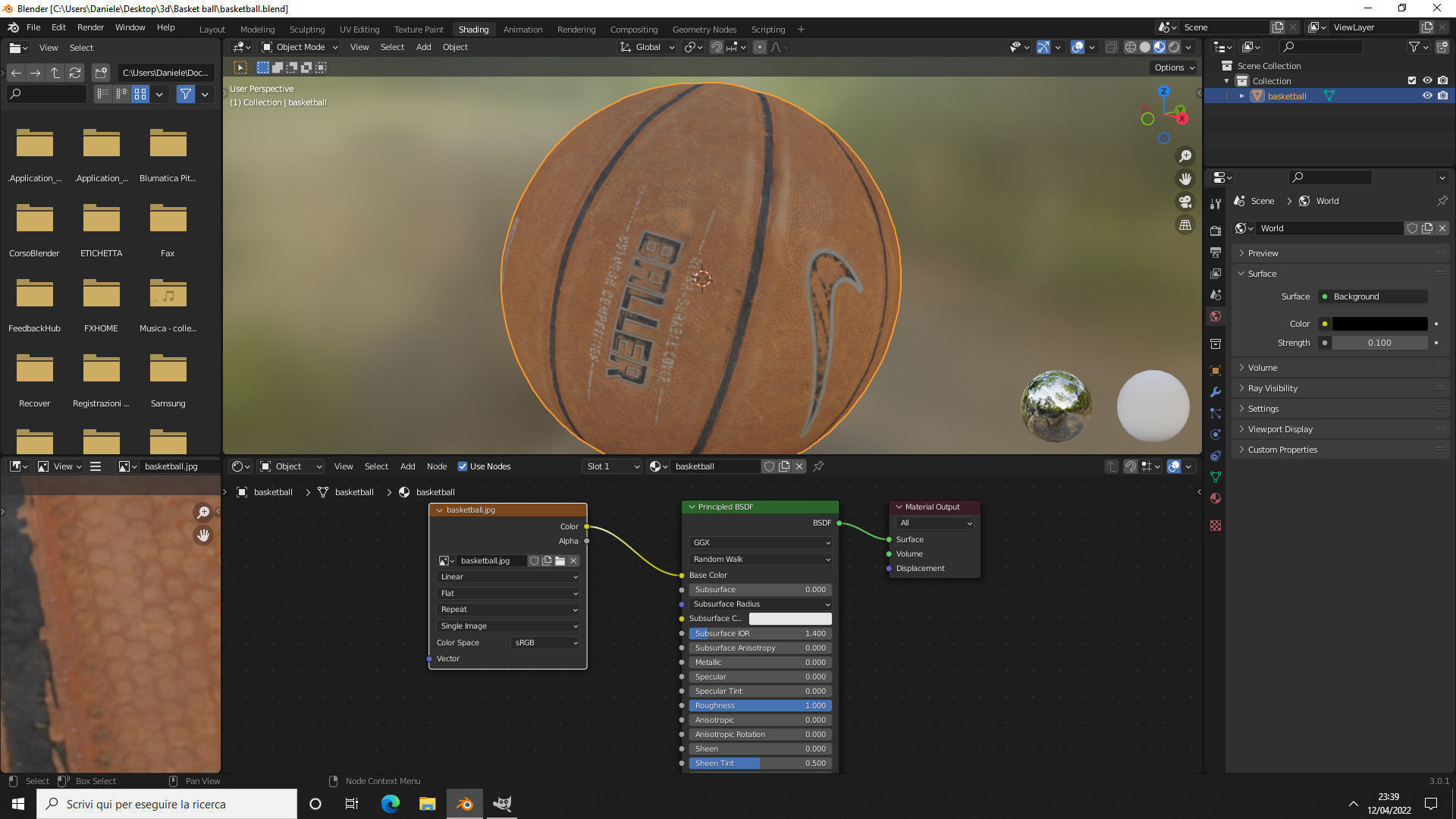 Basket ball 3D model_10
