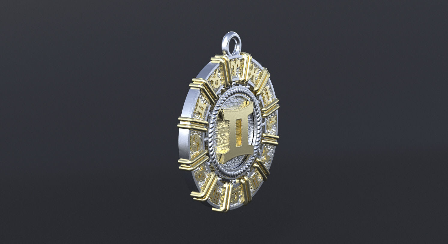 Zodiac symbol GEMINI 3D print model 3D print model_2