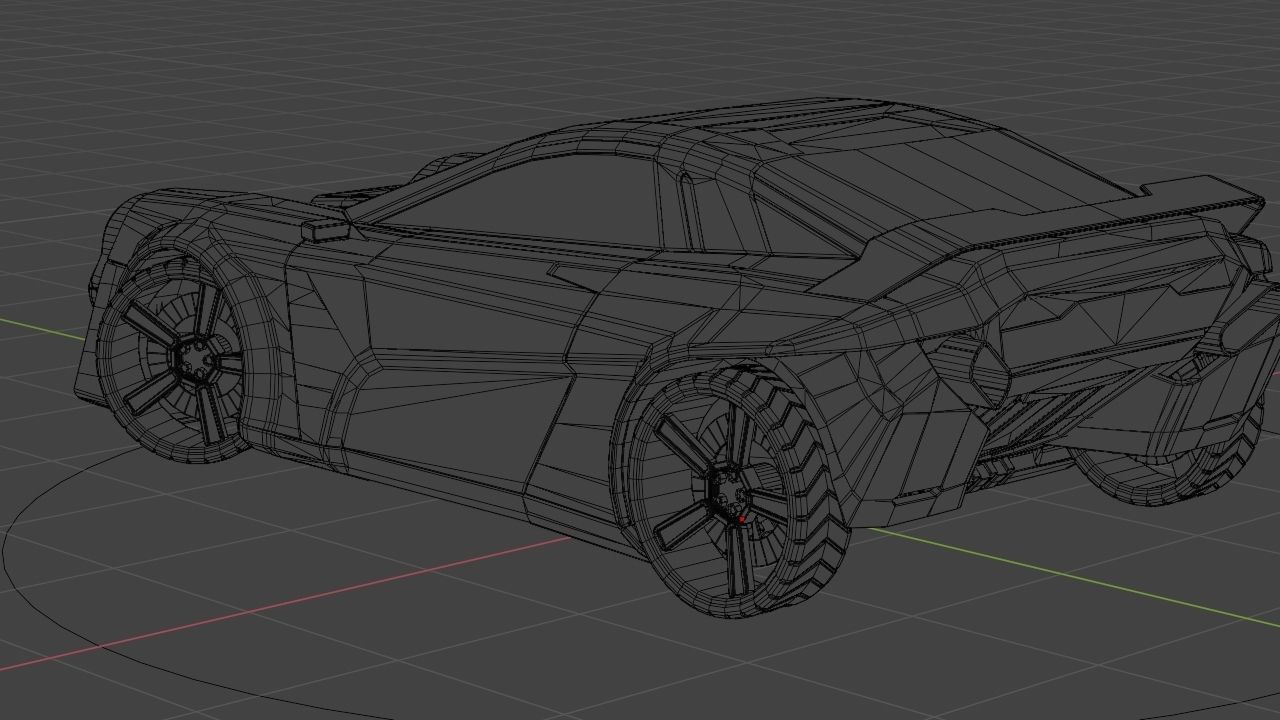 Porche concept car 3D model_18