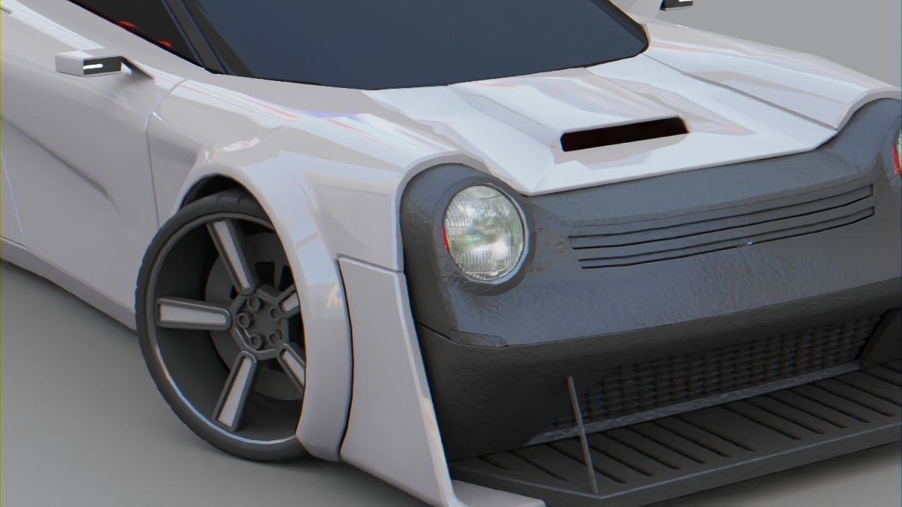 Porche concept car 3D model_8