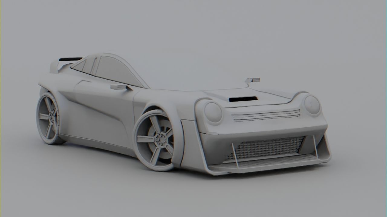 Porche concept car 3D model_11