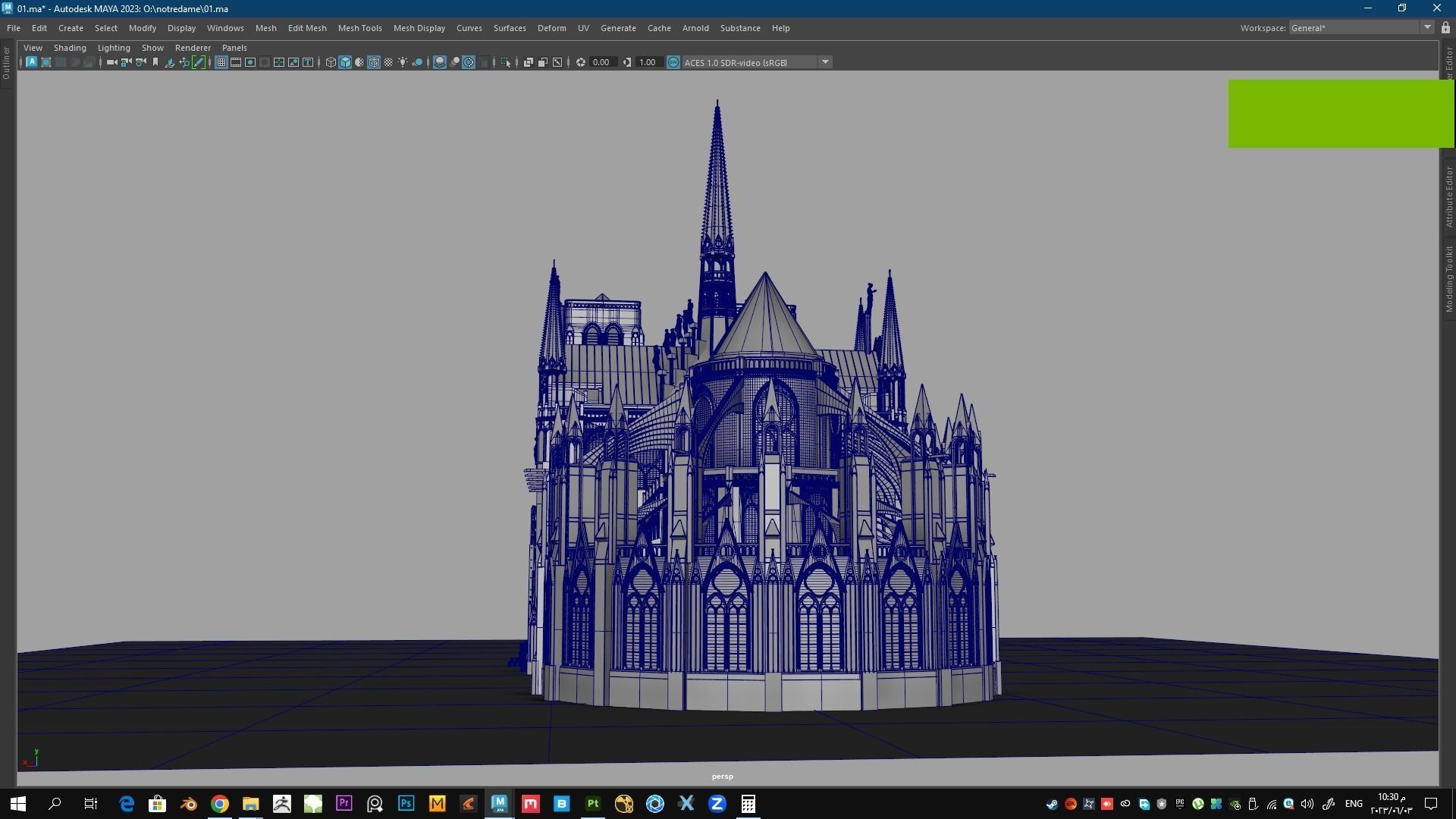 Notre-Dame de Paris Cathedral 3D model_11