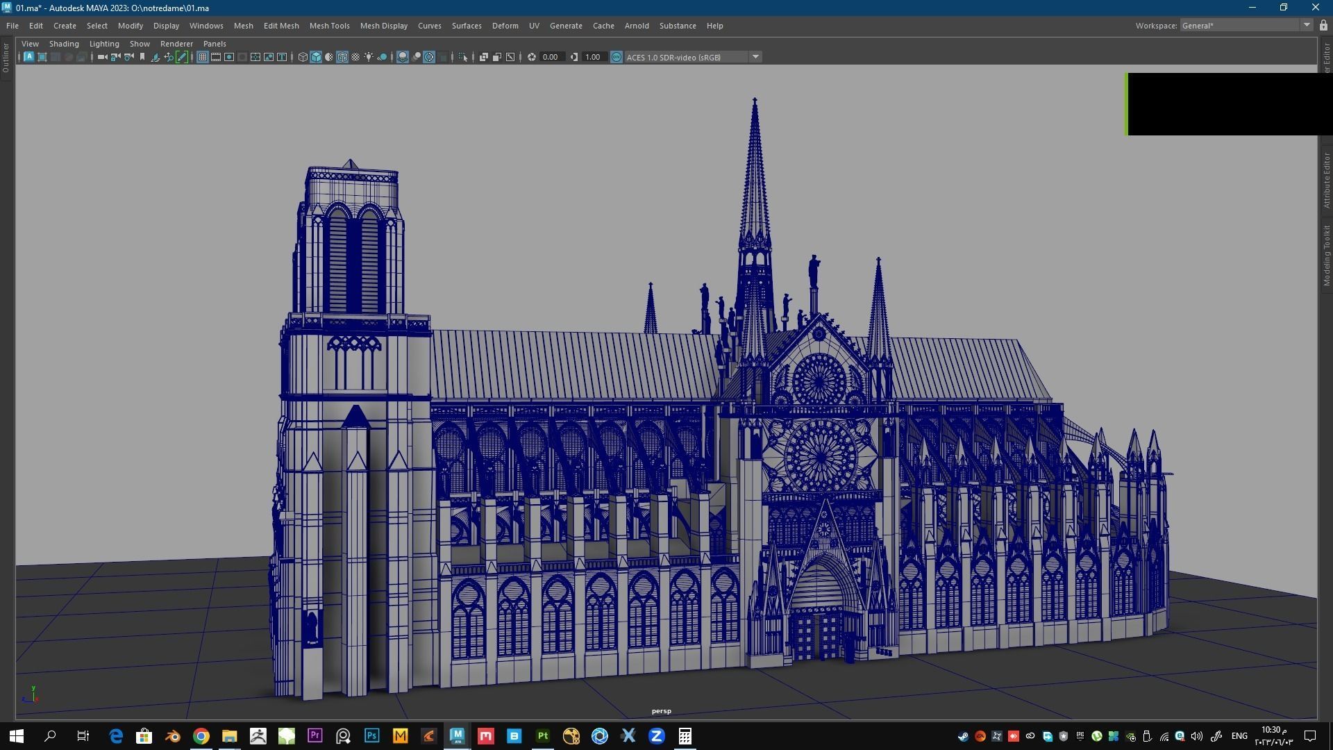 Notre-Dame de Paris Cathedral 3D model_14