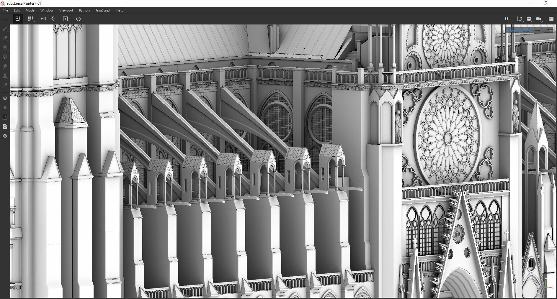 Notre-Dame de Paris Cathedral 3D model_8